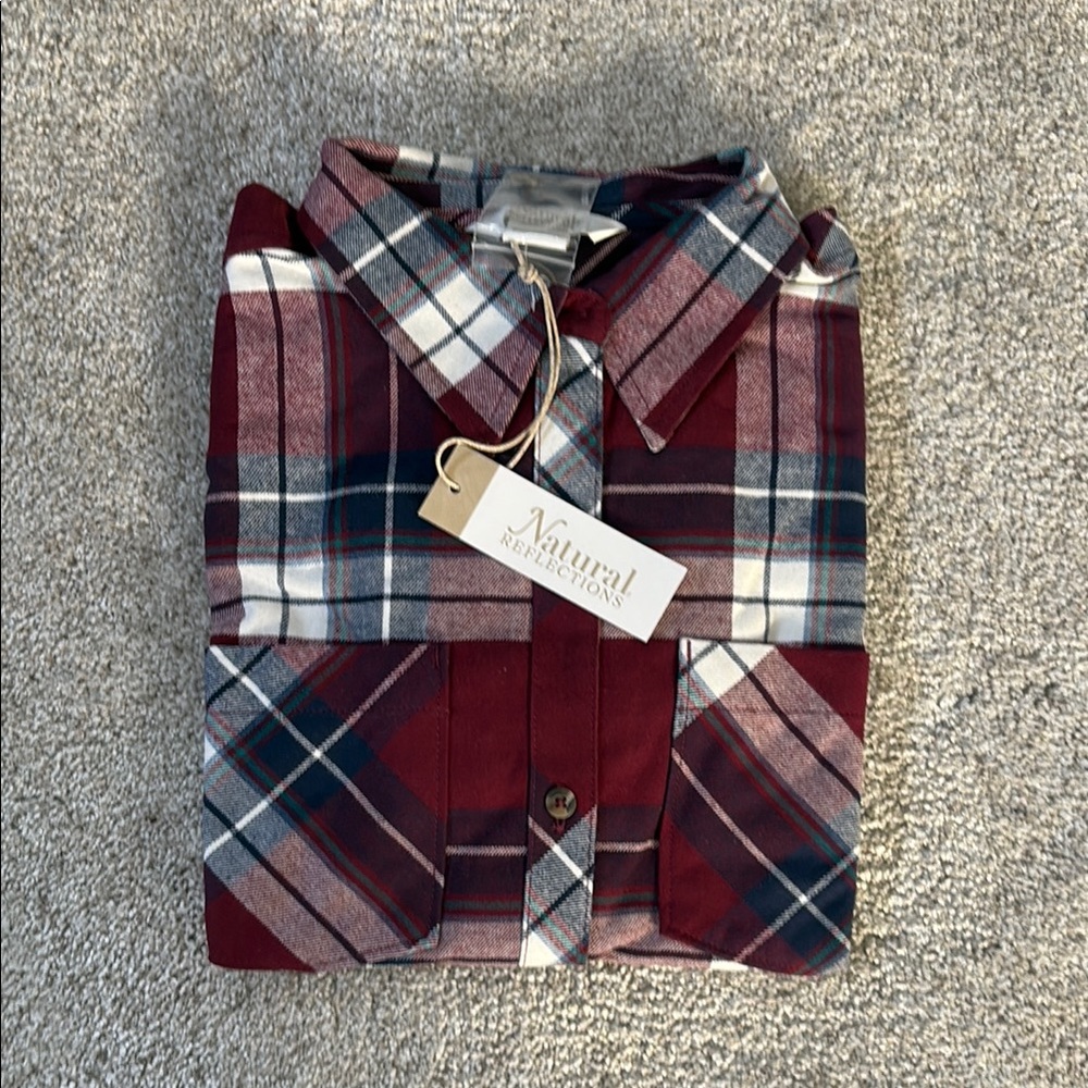 Natural Reflections Plaid Flannel Shirt